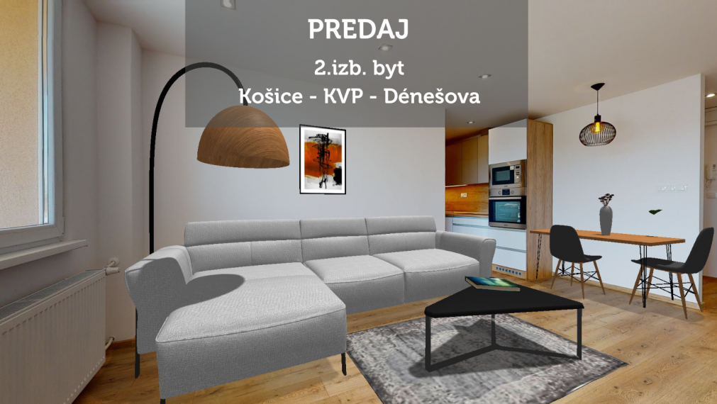 Rrezevované - PREDAJ: 2.izb. byt s krásnym výhľadom na Myslavský les - Košice - KVP - Dénešova