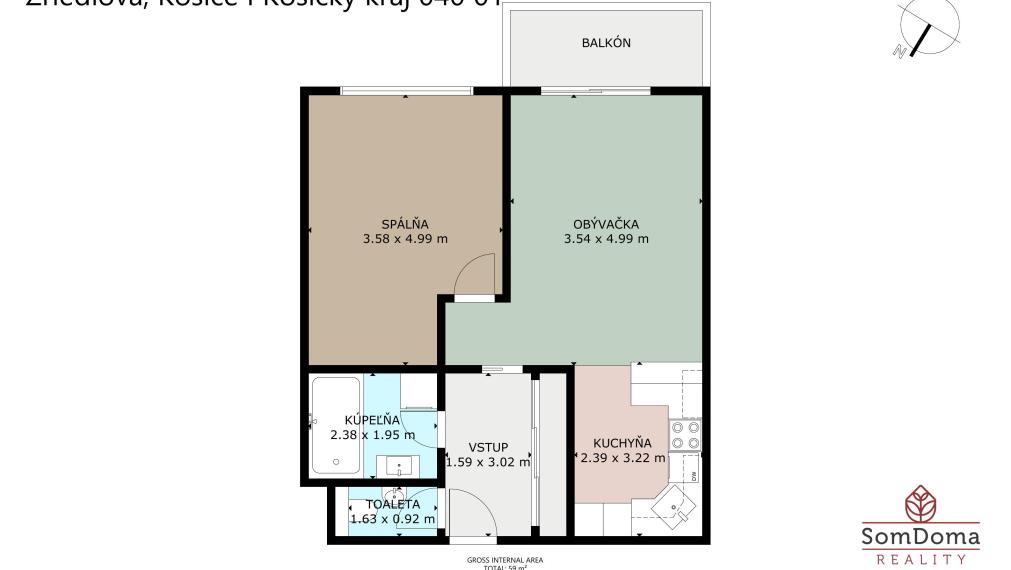PREDAJ 2.izb. byt _ Košice - Staré mesto_Žriedlová