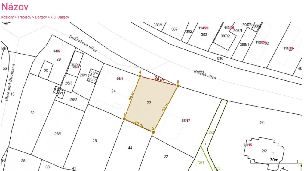 Stavebný pozemok na predaj - DARGOV